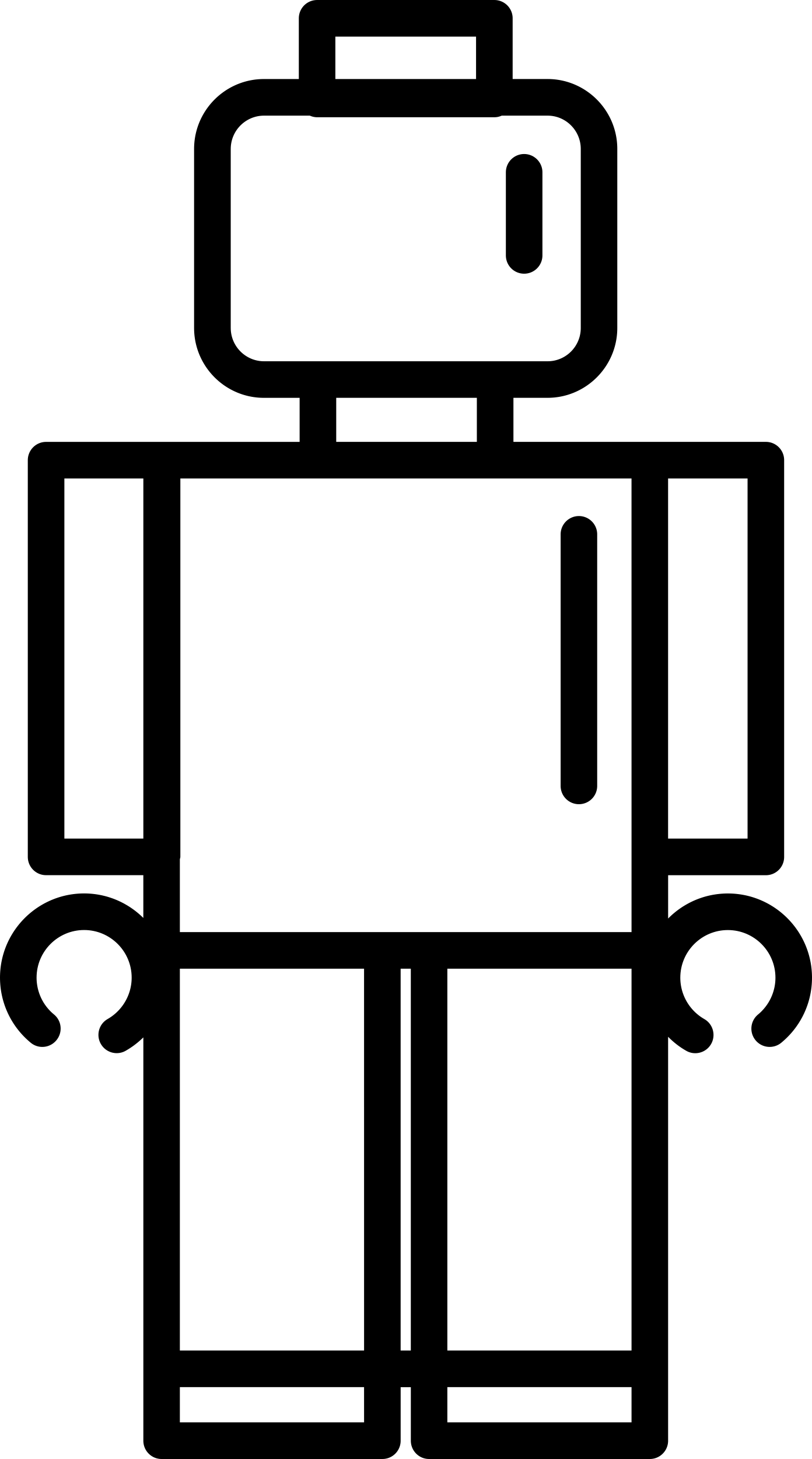 Robot In Suit Line Tracing Svg Vector Free Vectors